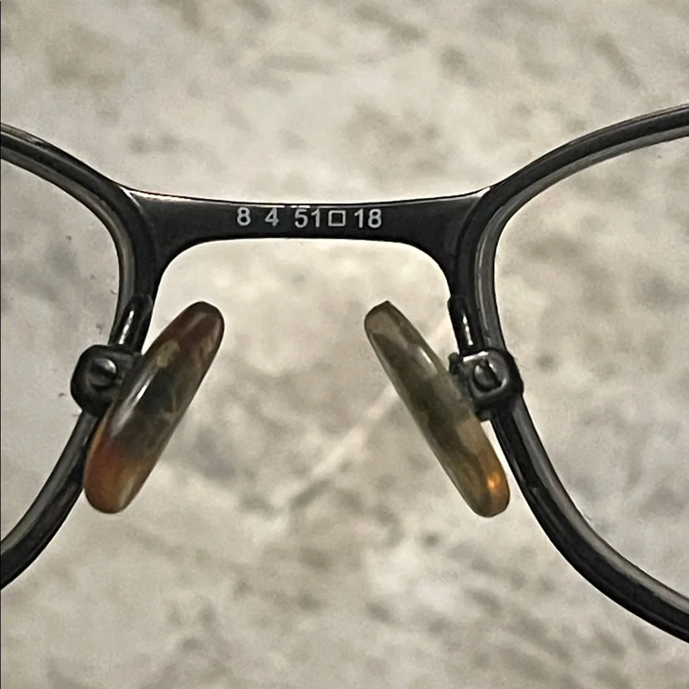 Valentino Eyeglasses Italy V5612/U 51-18-130 Purple black Sliver with Red Case.